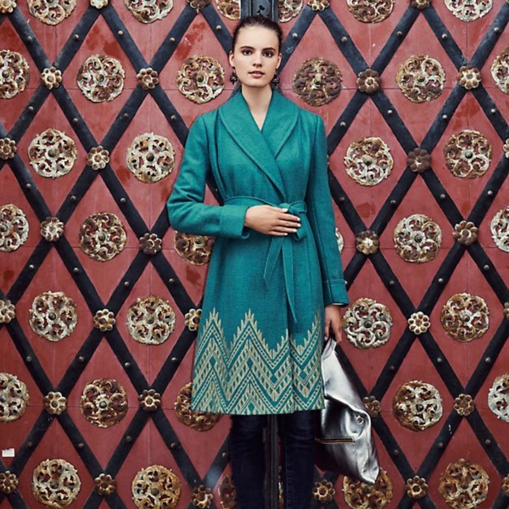 Anthropologie Stitched Jali Coat by Tracy Reese